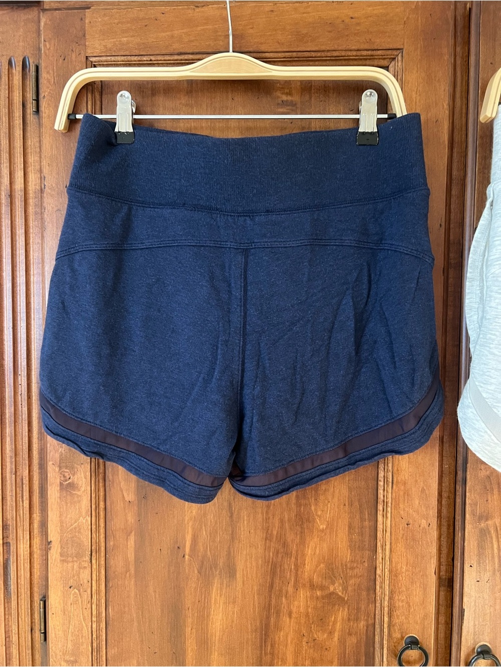NWOT Athleta Breathe shortie shorts | Set of 2 | Navy & Heather Gray | Size S - Picture 4 of 17